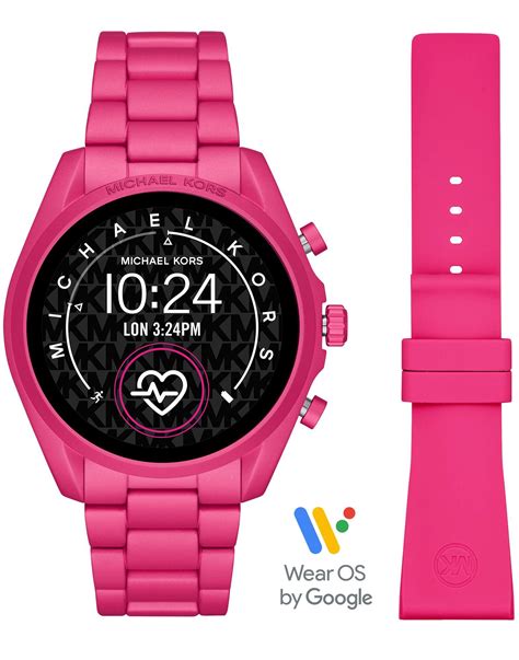 michael kors smart watch pink|Michael Kors smart watch for women.